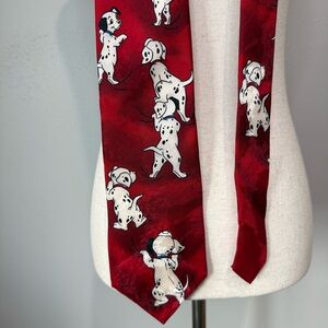 Vintage The Disney Store 101 Dalmatians Red Silk Tie – Made in Italy